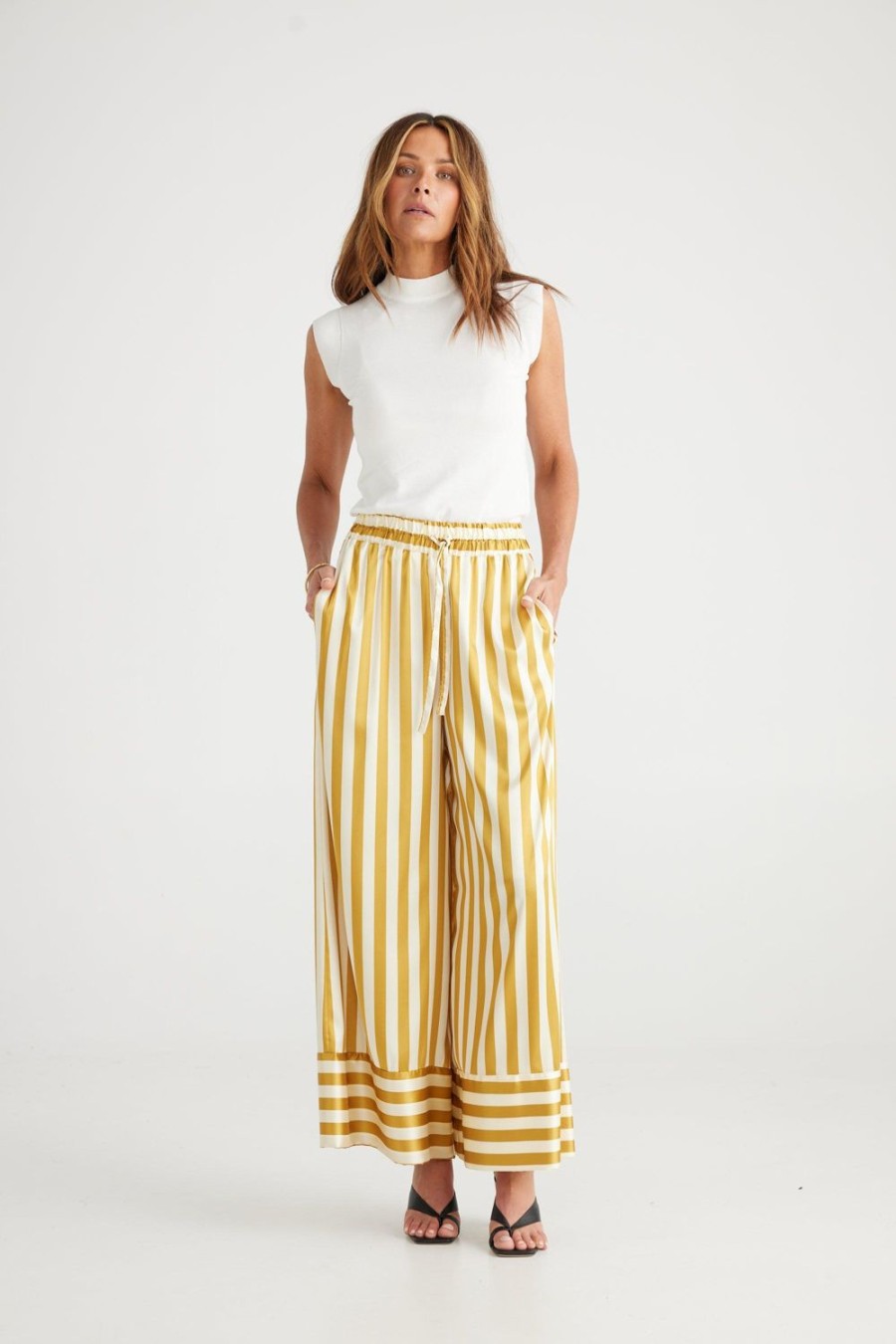 Pants | Brave & True Liza Pants - Marigold Stripe