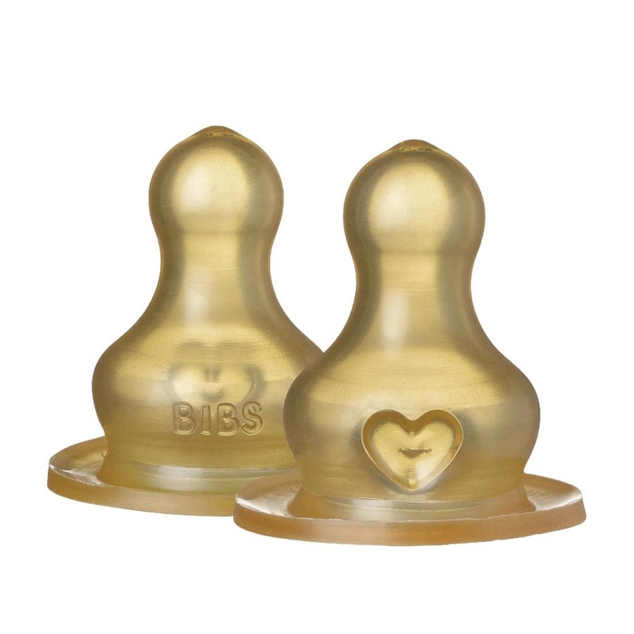 Nursery & Nurture | BIBS Bibs Bottle Replacement Nipples 2 Pack - Slow Flow