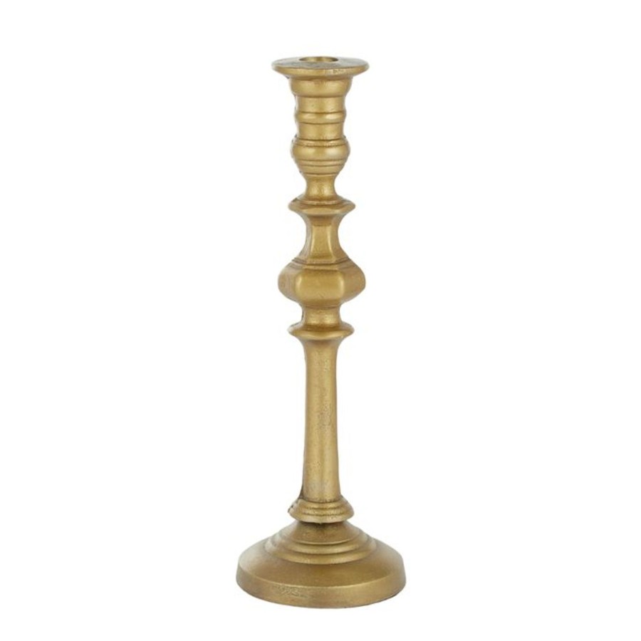 Decor Items | Coast To Coast Home Savile Metal Candleholder 30Cm - Gold