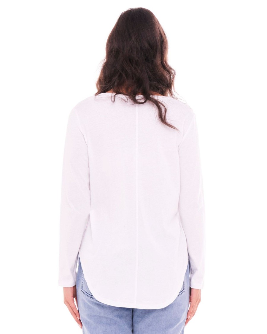 Tops | Betty Basics Megan Long Sleeve Top - White