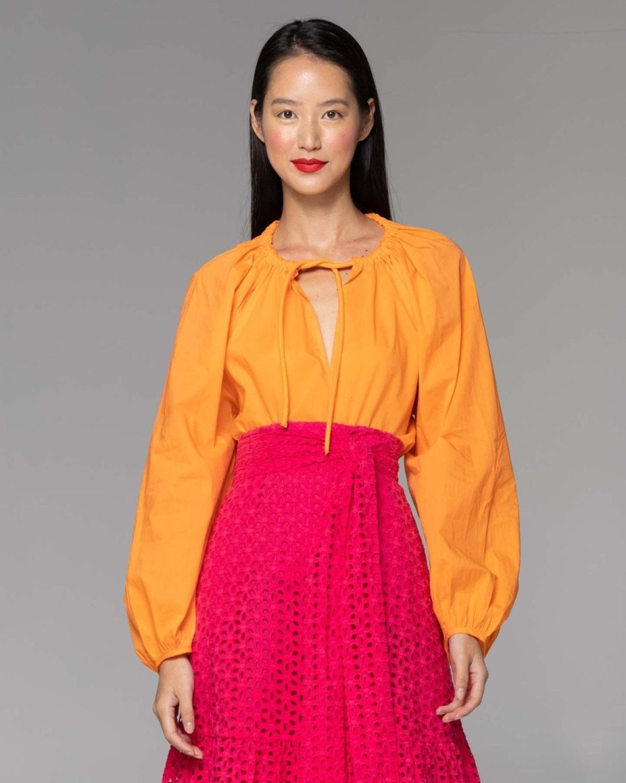 Tops | Fate + Becker Believer Rope Neck Top - Mandarin