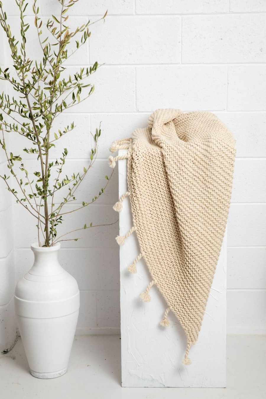 Soft Furnishings | Holiday Mont Clair Throw - Natural