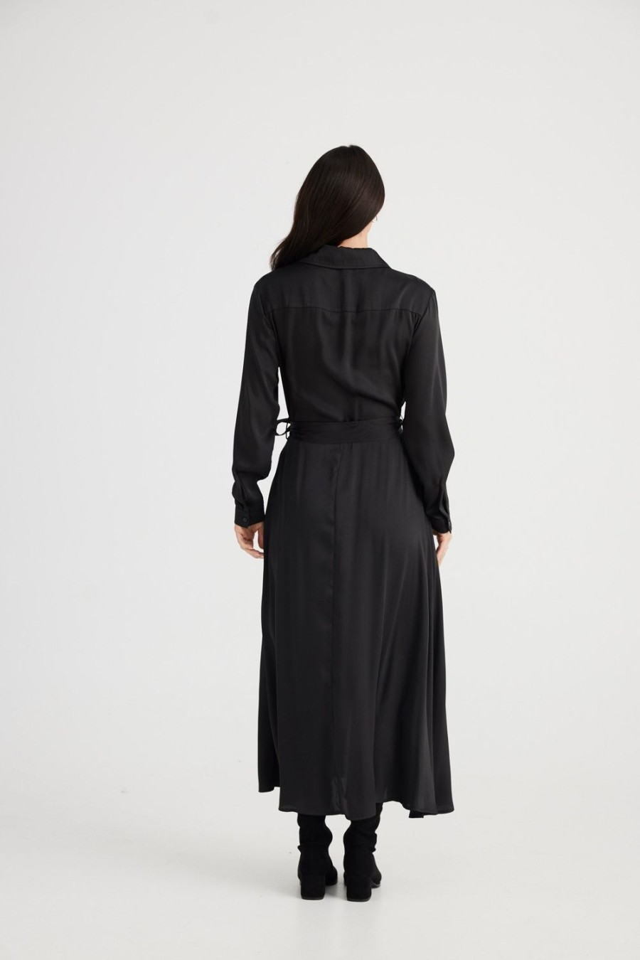 Dresses | Brave & True Rossellini 3/4 Sleeve Dress - Black