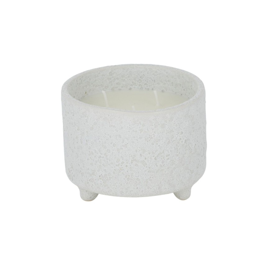 Candles & Fragrance | Coast To Coast Home Sandy Ceramic Candle - White