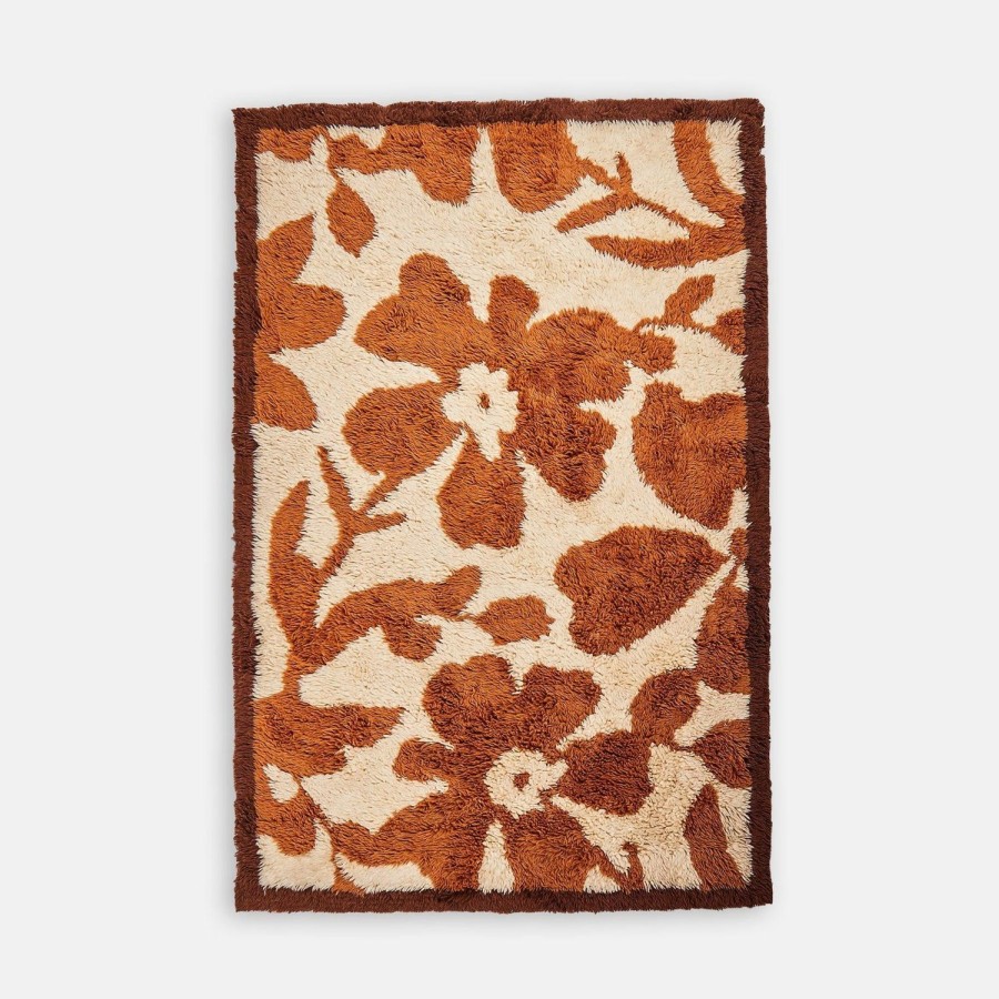 Floor Rugs & Doormats | Bonnie & Neil Hibiscus Cocoa Wool Rug