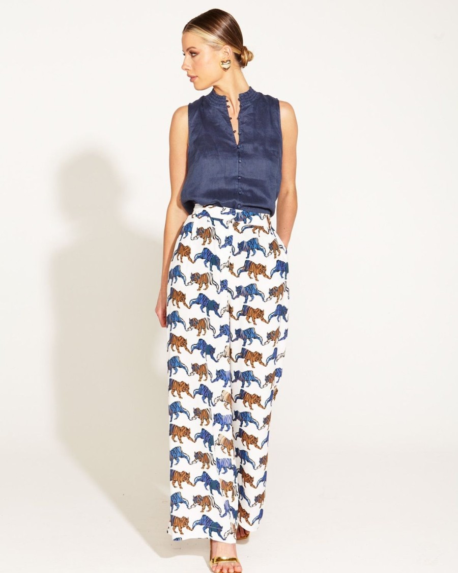 Pants | Fate + Becker Queen Of The Jungle Wide Leg Pant - Tigers