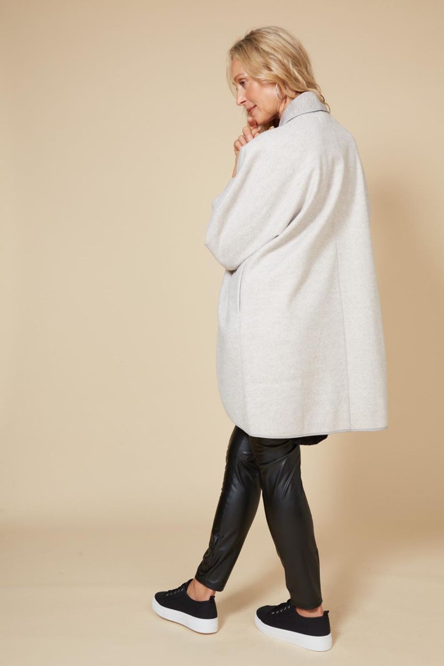 Jackets, Coats & Vests | Eb & Ive Klein Wrap Jacket - Gray