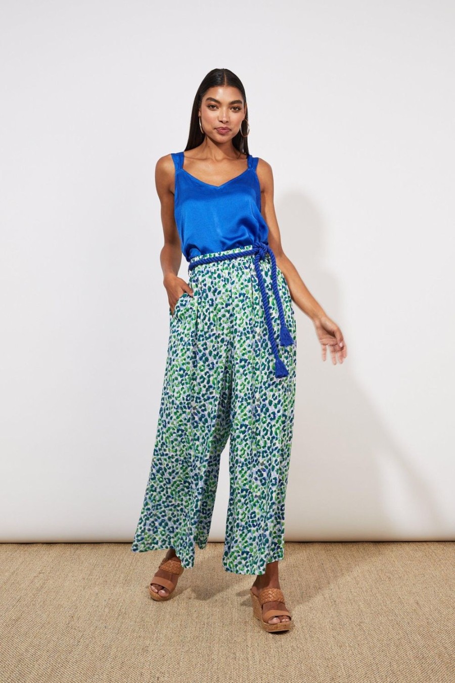 Pants | Haven Lamu Palazzo Pant - Savanna Blue