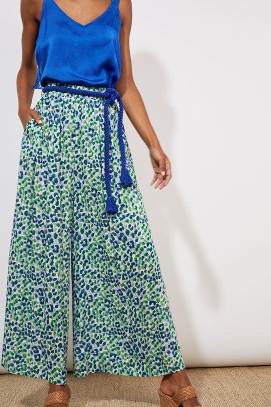 Pants | Haven Lamu Palazzo Pant - Savanna Blue