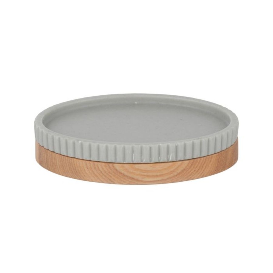 Decor Items | Not specified Ronan Resin/Wood Soap Dish - Sage