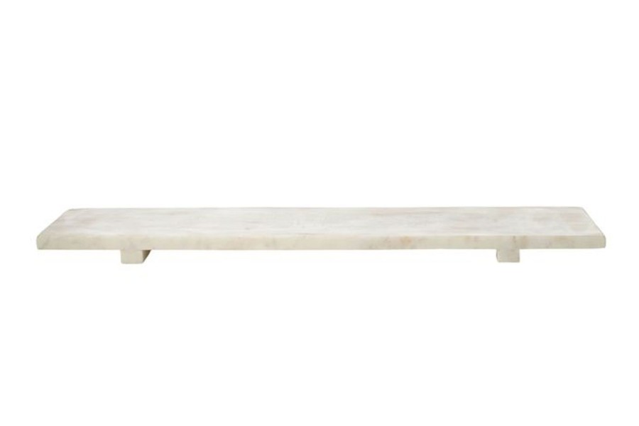 Dining & Entertaining | Coast To Coast Home Facile Marble Footed Tray - White