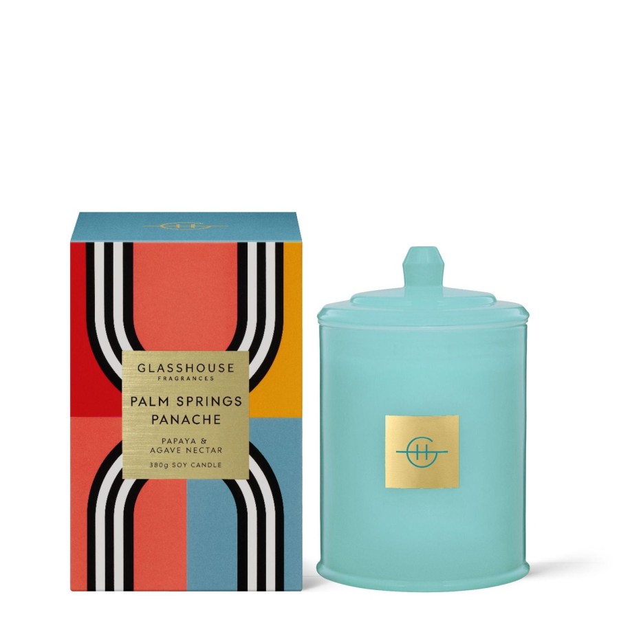 Candles & Fragrance | Glasshouse 380G Triple Scented Soy Candle - Palm Springs Panache