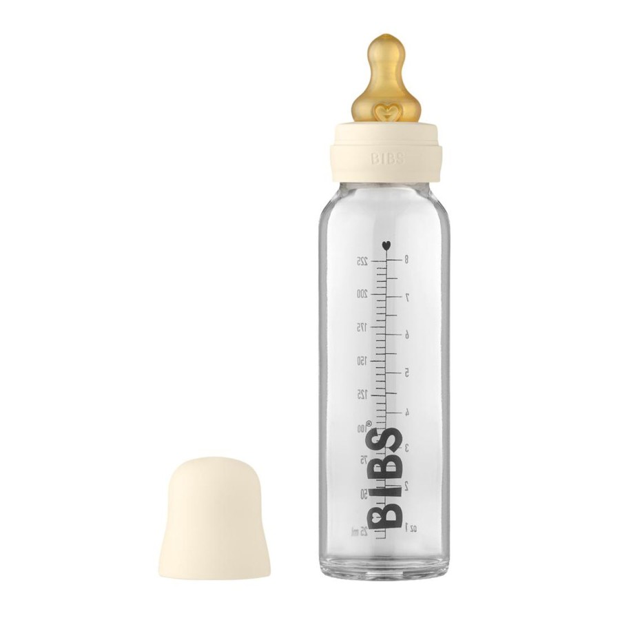 Nursery & Nurture | BIBS 225Ml Glass Bottle Set - Ivory