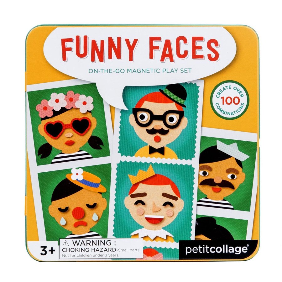 Toys | Petit Collage Funny Faces Magnetic Play Set