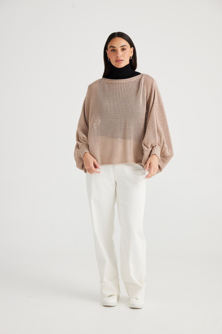 Knitwear & Jumpers | Brave & True Emilie Sweater - Nut