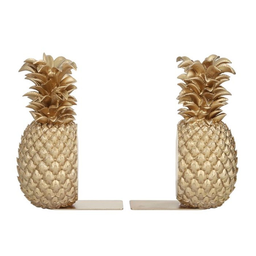 Decor Items | Coast To Coast Home Pineapple Set/2 Resin Bookends