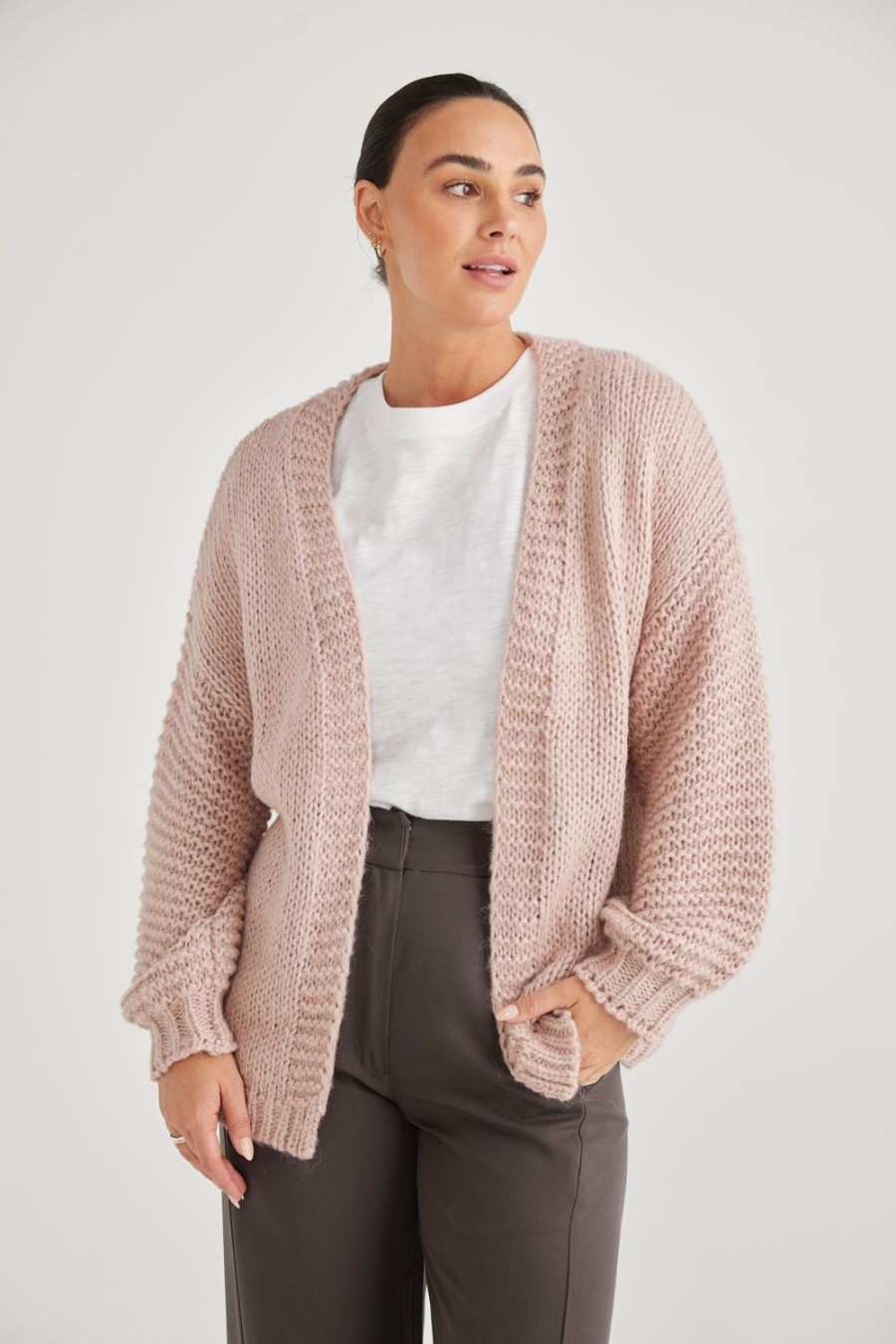 Knitwear & Jumpers | Brave & True Jojo Cardigan -Blush