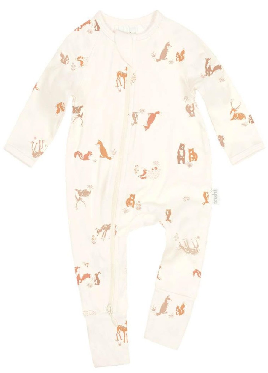 Clothing & Accessories | Toshi Onesie Long Sleeve Classic Enchanted Forest Feather