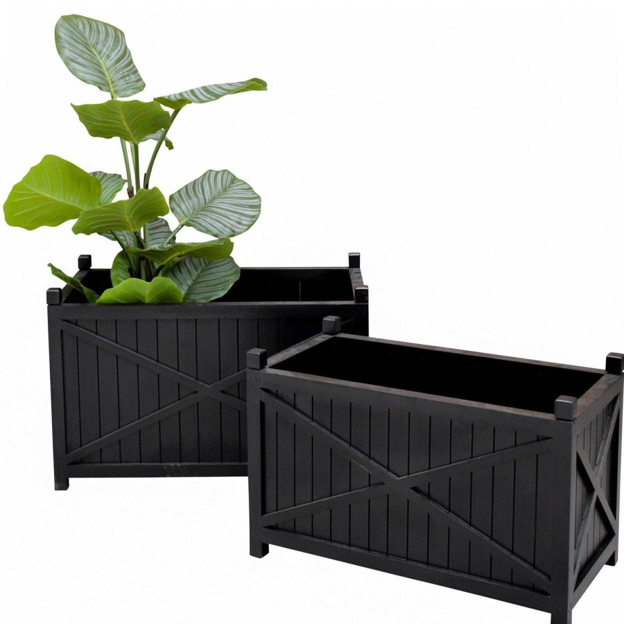 Pots, Planters & Vases | Lavida Planter Boxes - Black