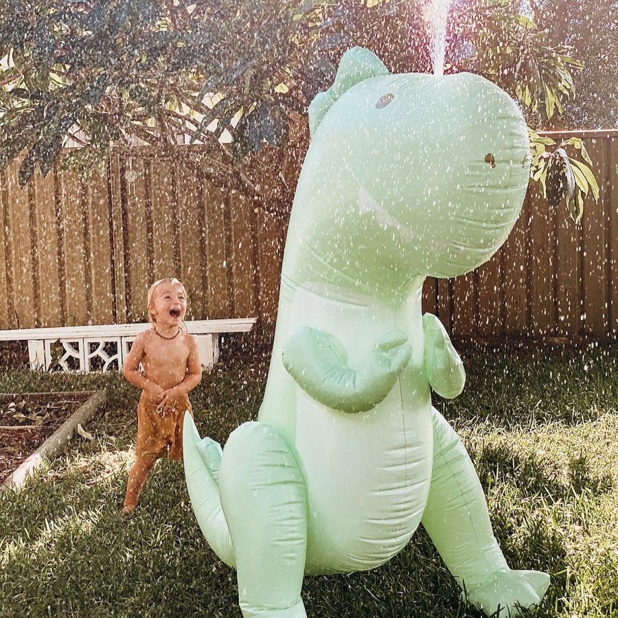 Toys | Sunny Life Inflatable Giant Sprinkler Surfing Dino