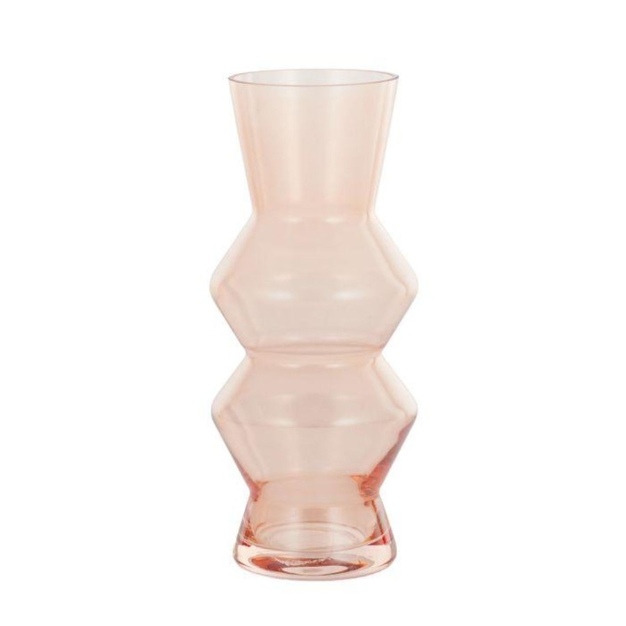 Pots, Planters & Vases | Coast To Coast Home Solana Pink Glass Vase - 22.5Cm