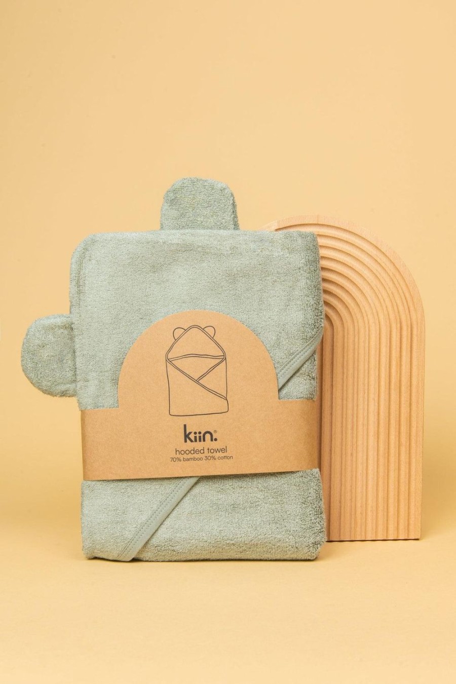 Nursery & Nurture | Kiin Hooded Towel - Sage