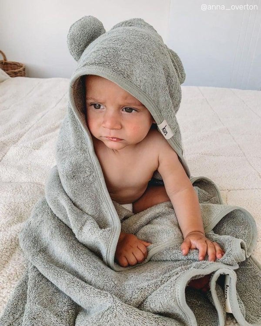 Nursery & Nurture | Kiin Hooded Towel - Sage