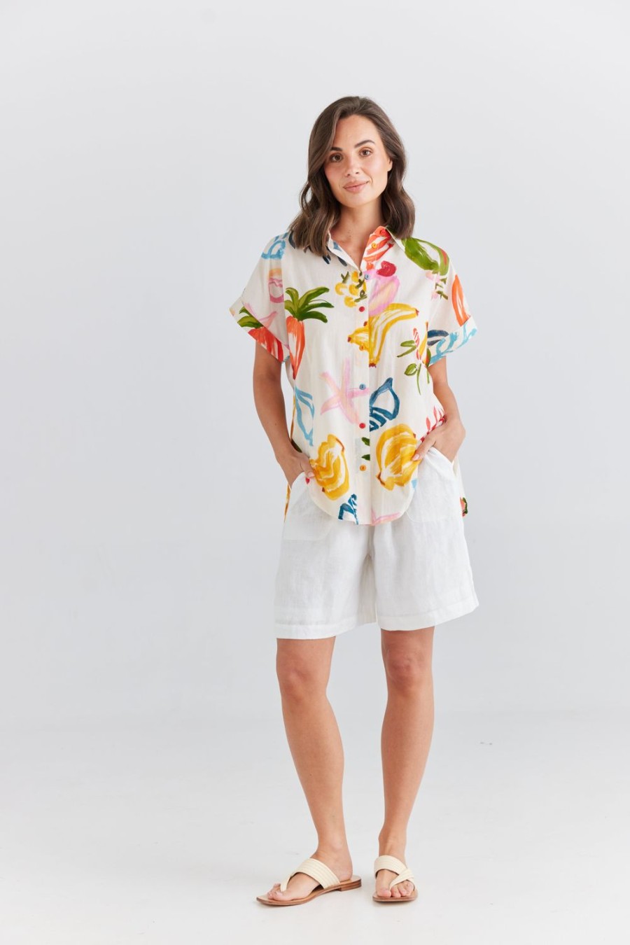 Tops | Holiday Tide Shirt - Tropicana