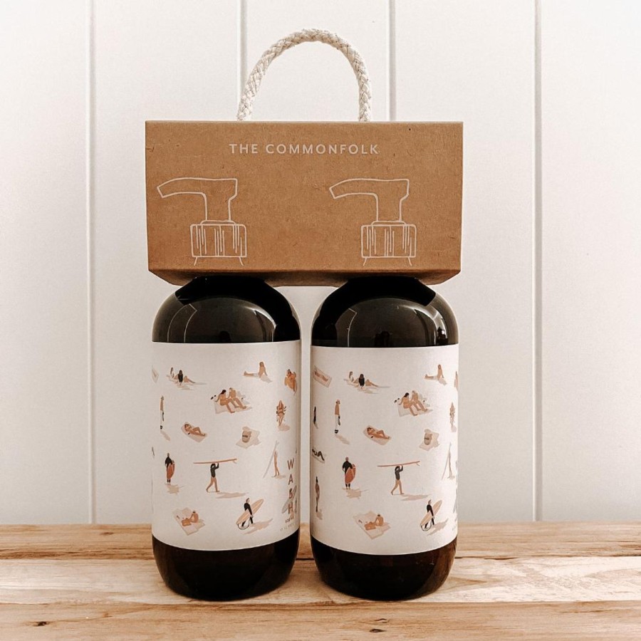 Beauty & Well-Being | The Commonfolk Collective Wash + Lotion Kit / Beach From Above Ft. Cut Outs Co