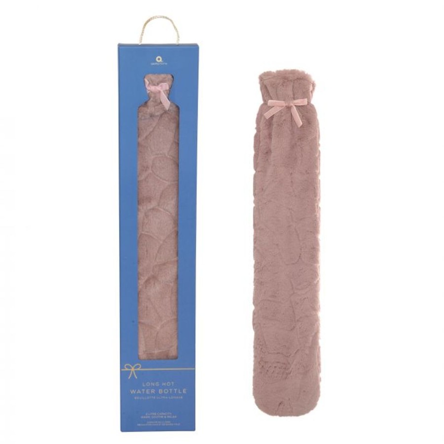 Beauty & Well-Being | Aroma Home Long Hot Water Bottle - Pink Faux Fur