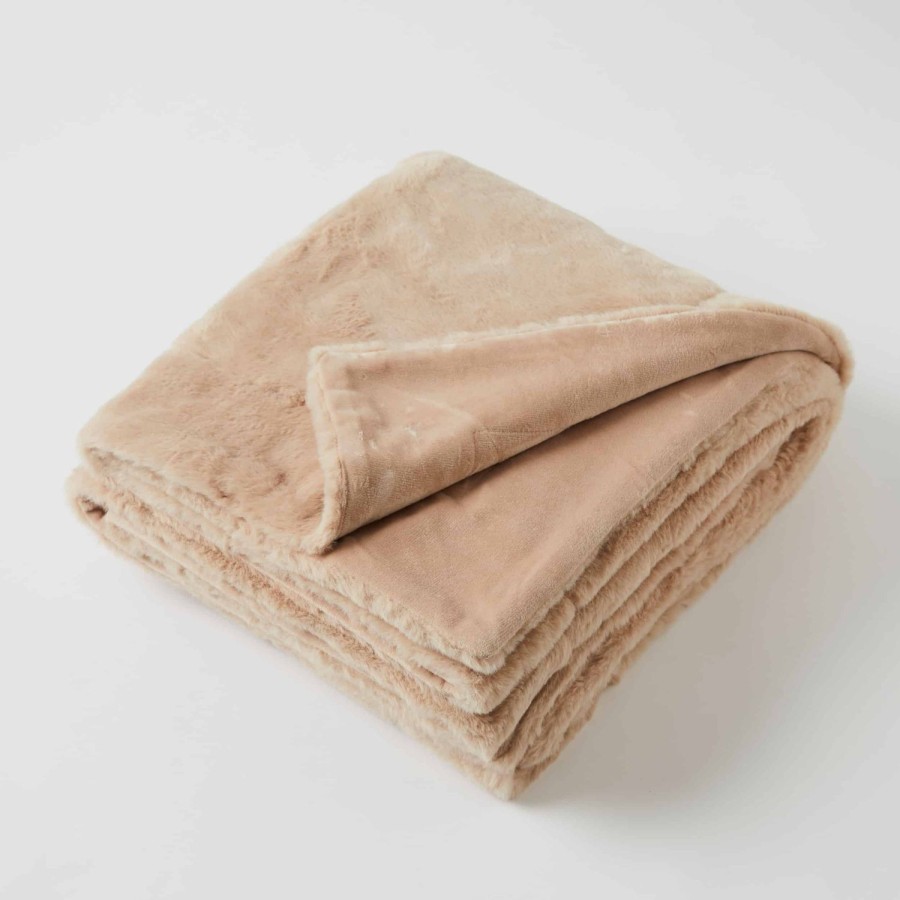 Nursery & Nurture | Pilbeam Living Muse Faux Fur Baby Blanket - Caramel