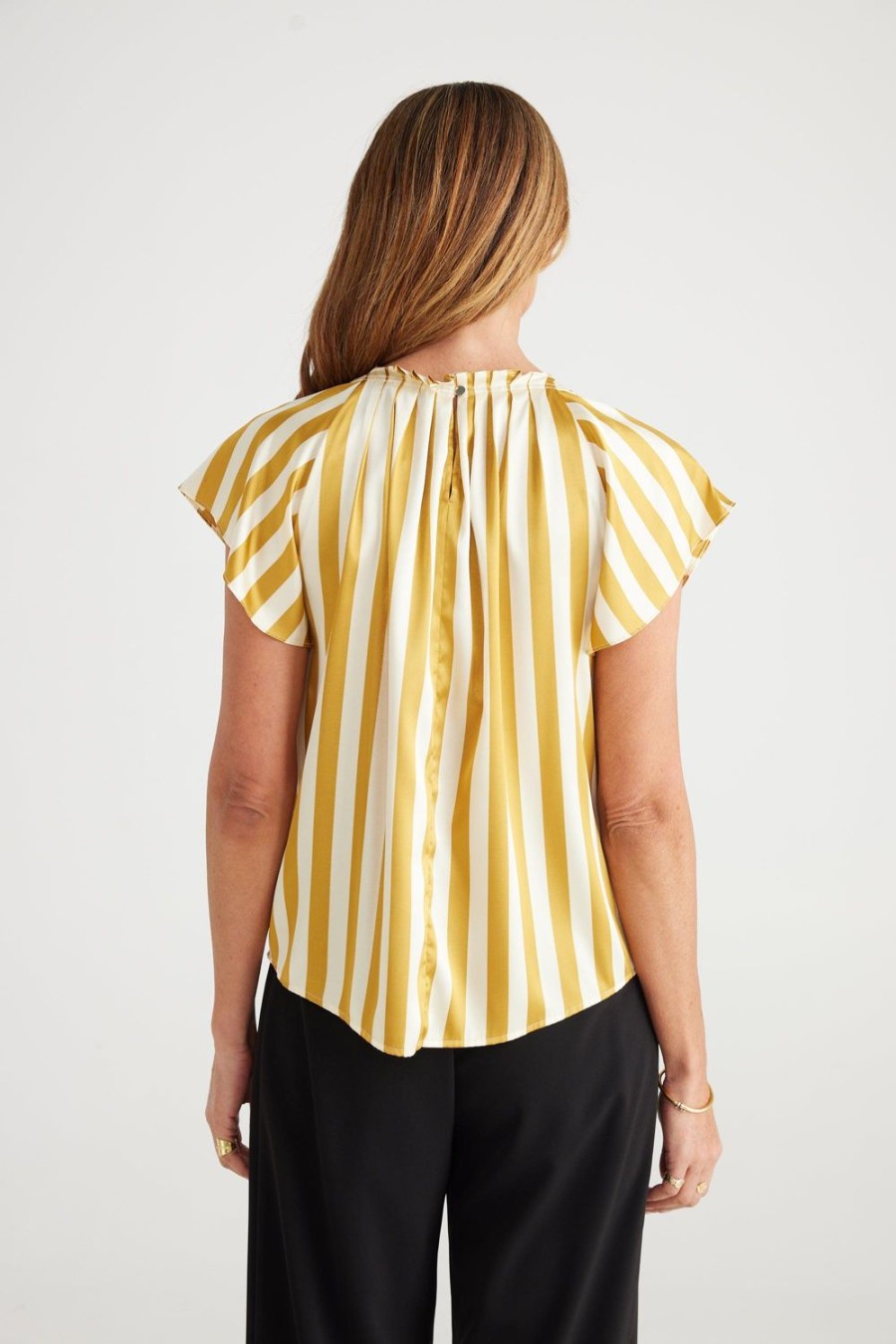 Tops | Brave & True Boulevard Top - Marigold Stripe