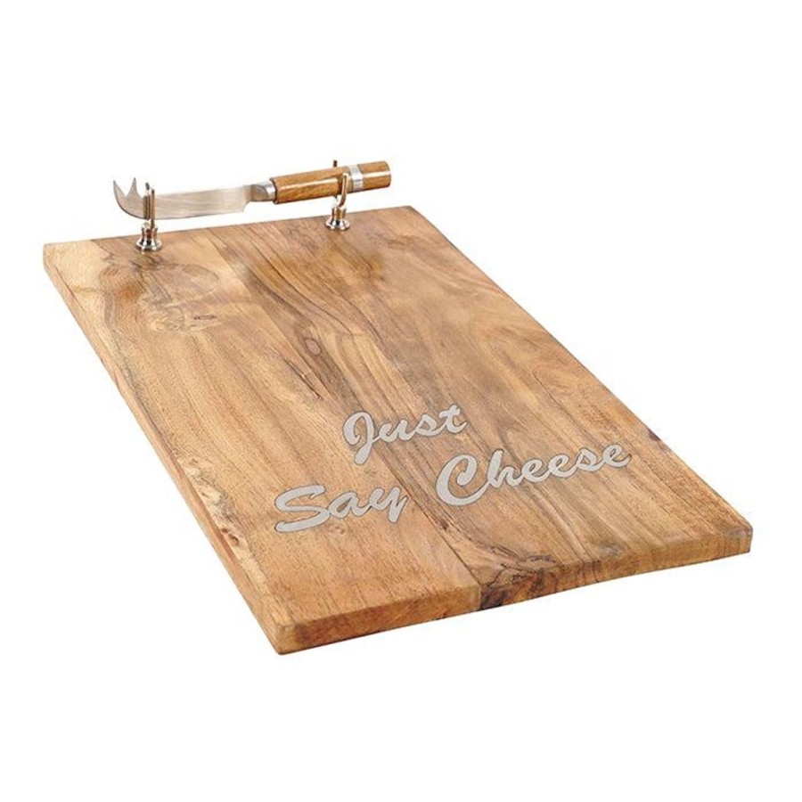 Dining & Entertaining | Pure Homewares Harold Acacia Just Say Cheese Platter