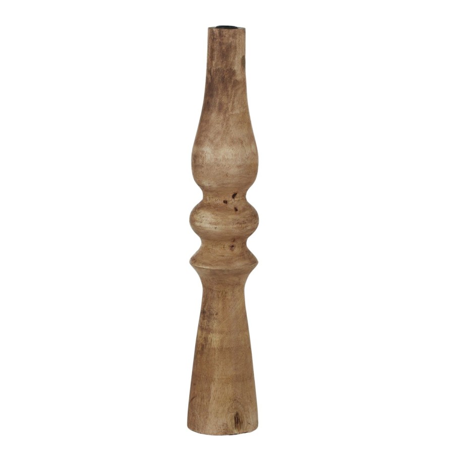 Decor Items | Coast To Coast Home Turn Wood Candleholder 10X55Cm