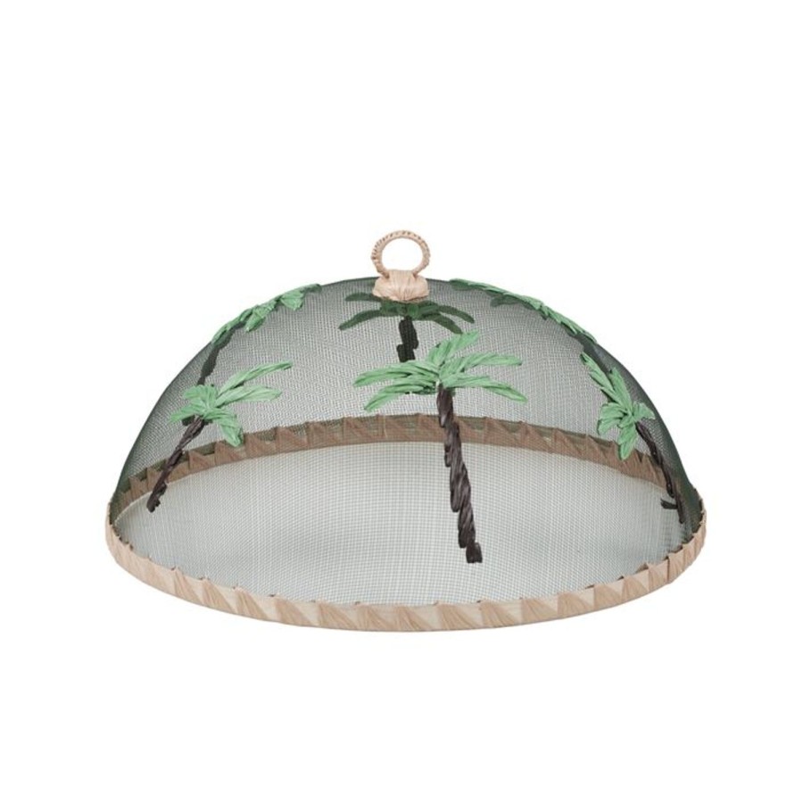 Travel & Outdoors | Coast To Coast Home Palms Metal Food Cover 35Cm - Green