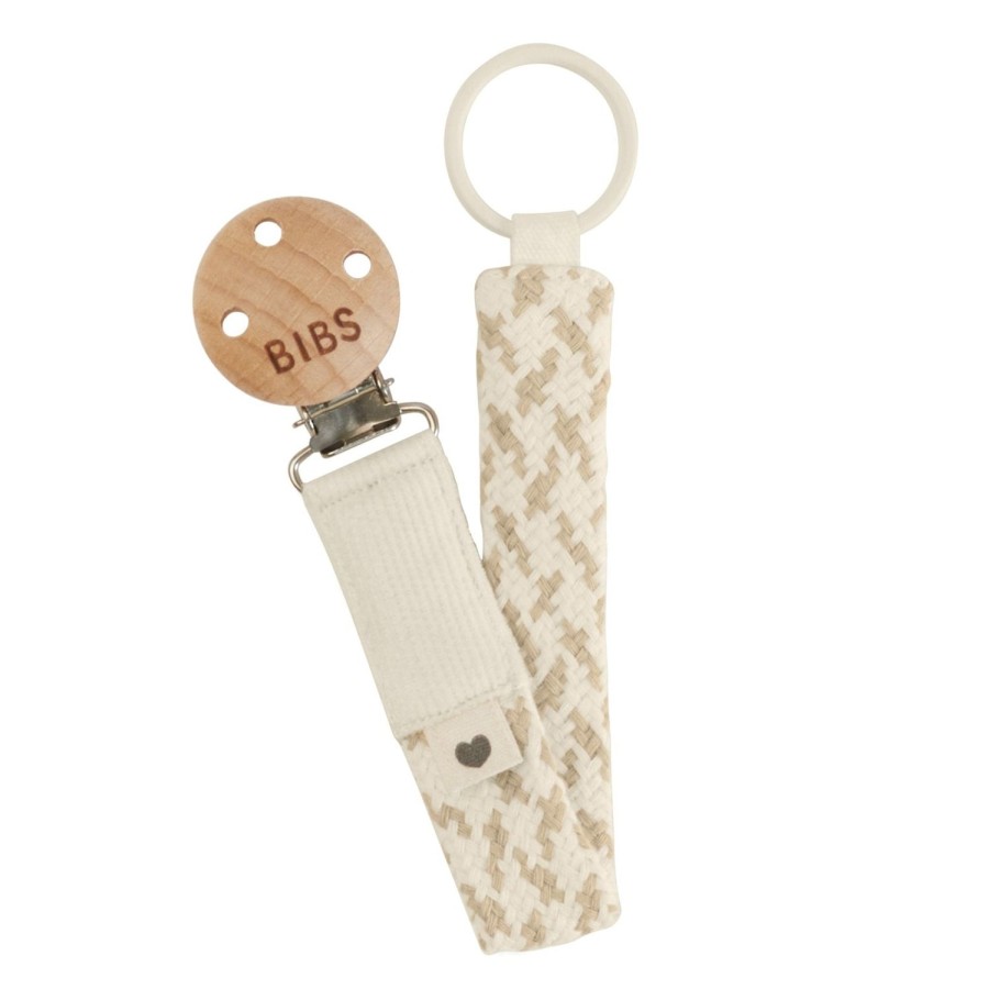 Nursery & Nurture | BIBS Pacifier Clip - Ivory/Vanilla