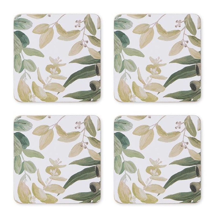 Dining & Entertaining | Madras Link Frankin Green Square Coaster Set 4