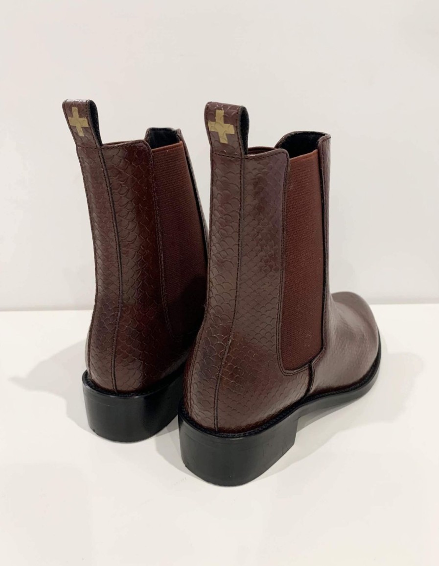 Footwear | Stella & Gemma Hendrix Boot - Brown Croc