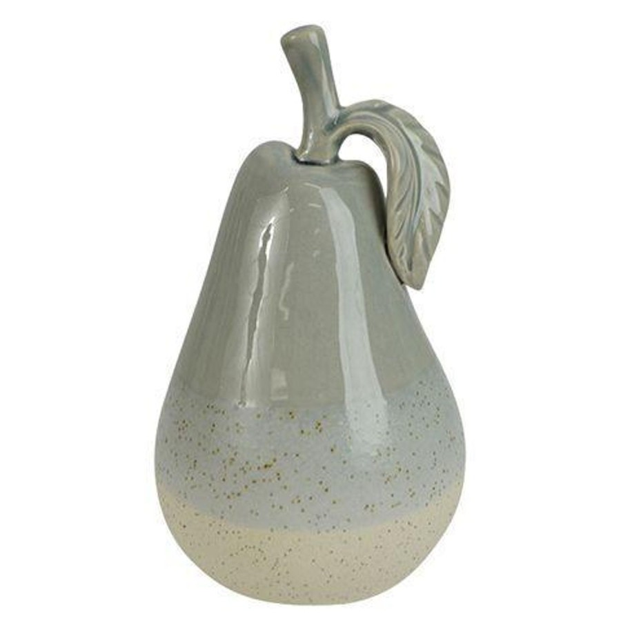 Decor Items | Coast To Coast Home Pear Ceramic Sculpture - Grey/White