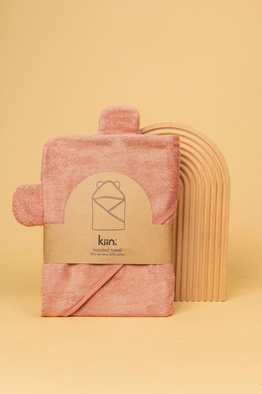 Nursery & Nurture | Kiin Hooded Towel - Blush