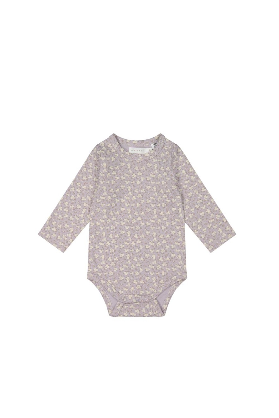 Clothing & Accessories | Jamie Kay Organic Cotton Long Sleeve Bodysuit - Rosalie Field Raindrop