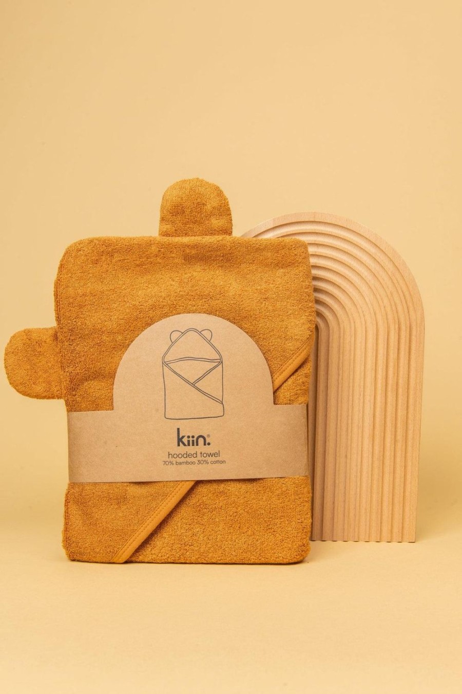 Nursery & Nurture | Kiin Hooded Towel - Caramel