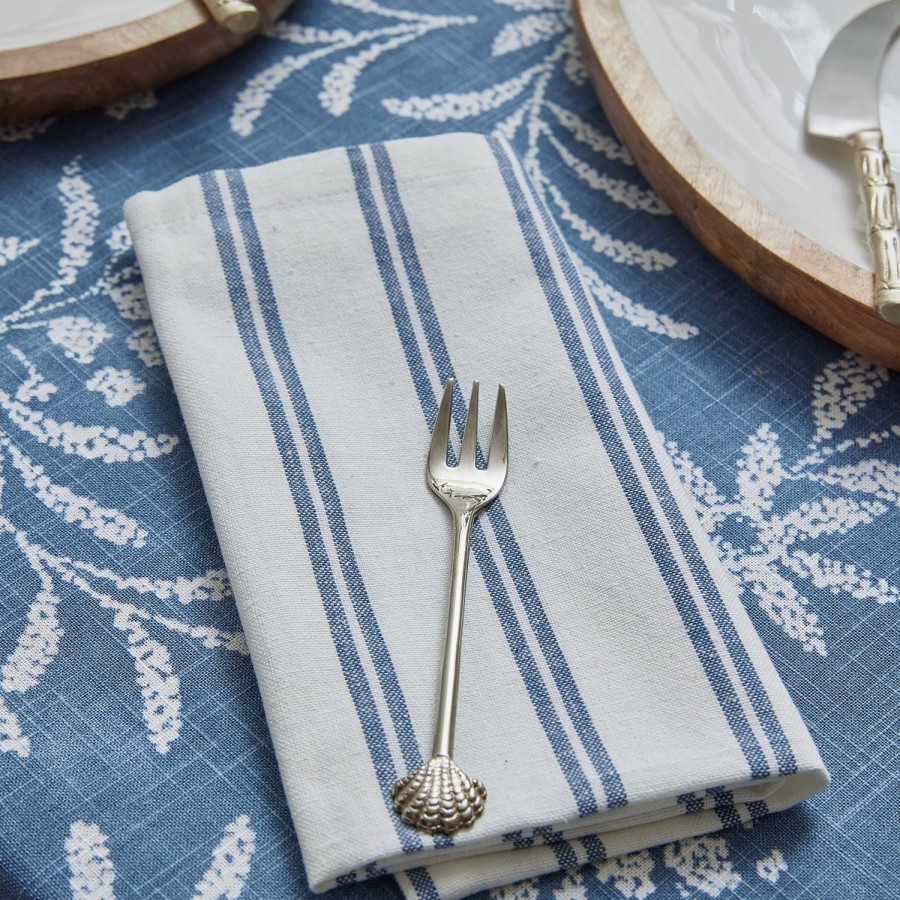 Dining & Entertaining | Madras Link Scallop Shell Silver Fork Set Of 4