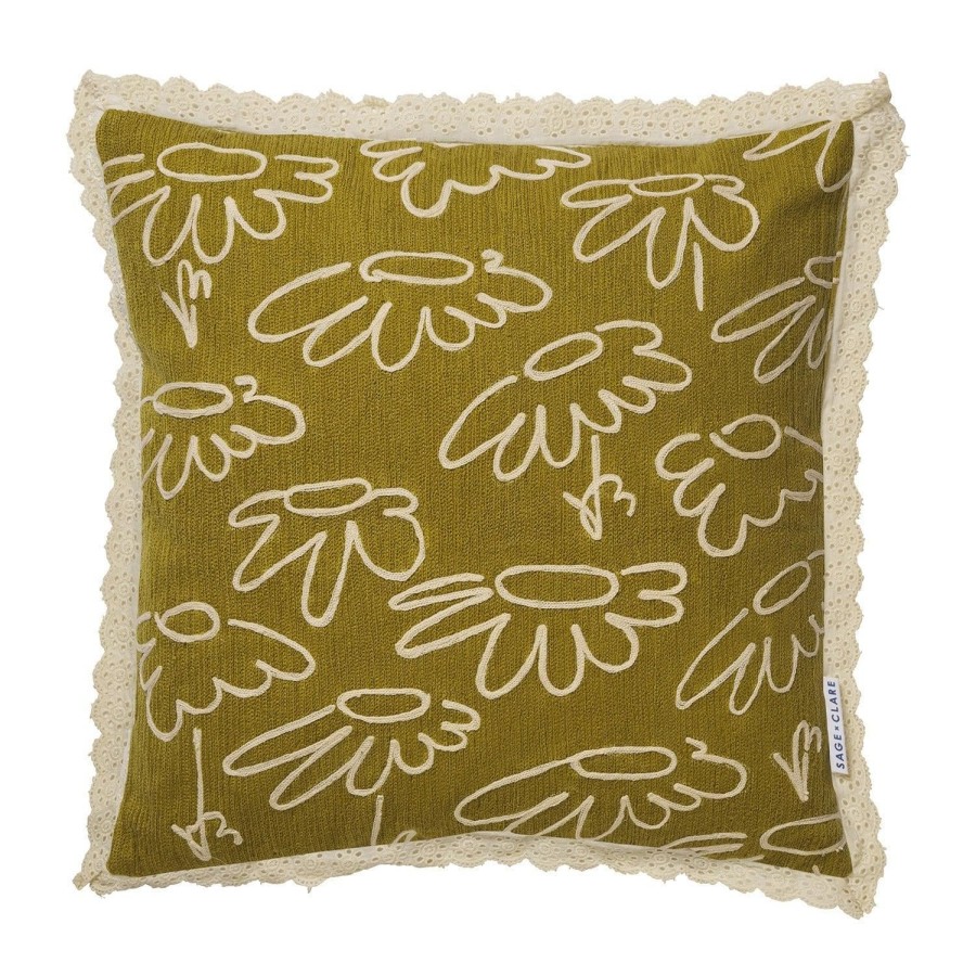 Soft Furnishings | Sage & Clare Kettering Chainstitch Cushion