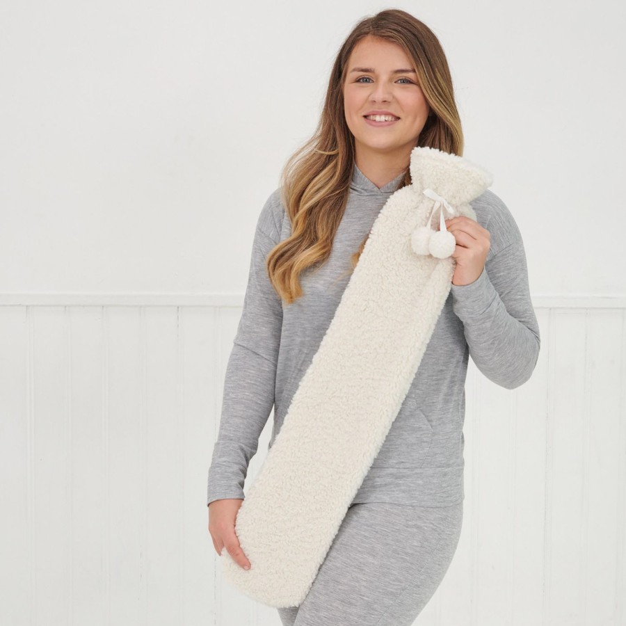 Beauty & Well-Being | Aroma Home Long Hot Water Bottle - Teddy Boucle