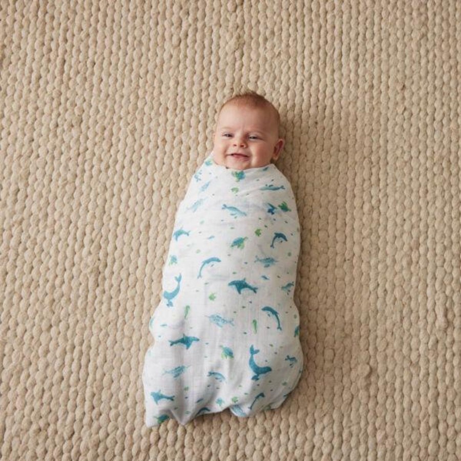 Nursery & Nurture | Pilbeam Living Ocean Buddies Muslin Wrap