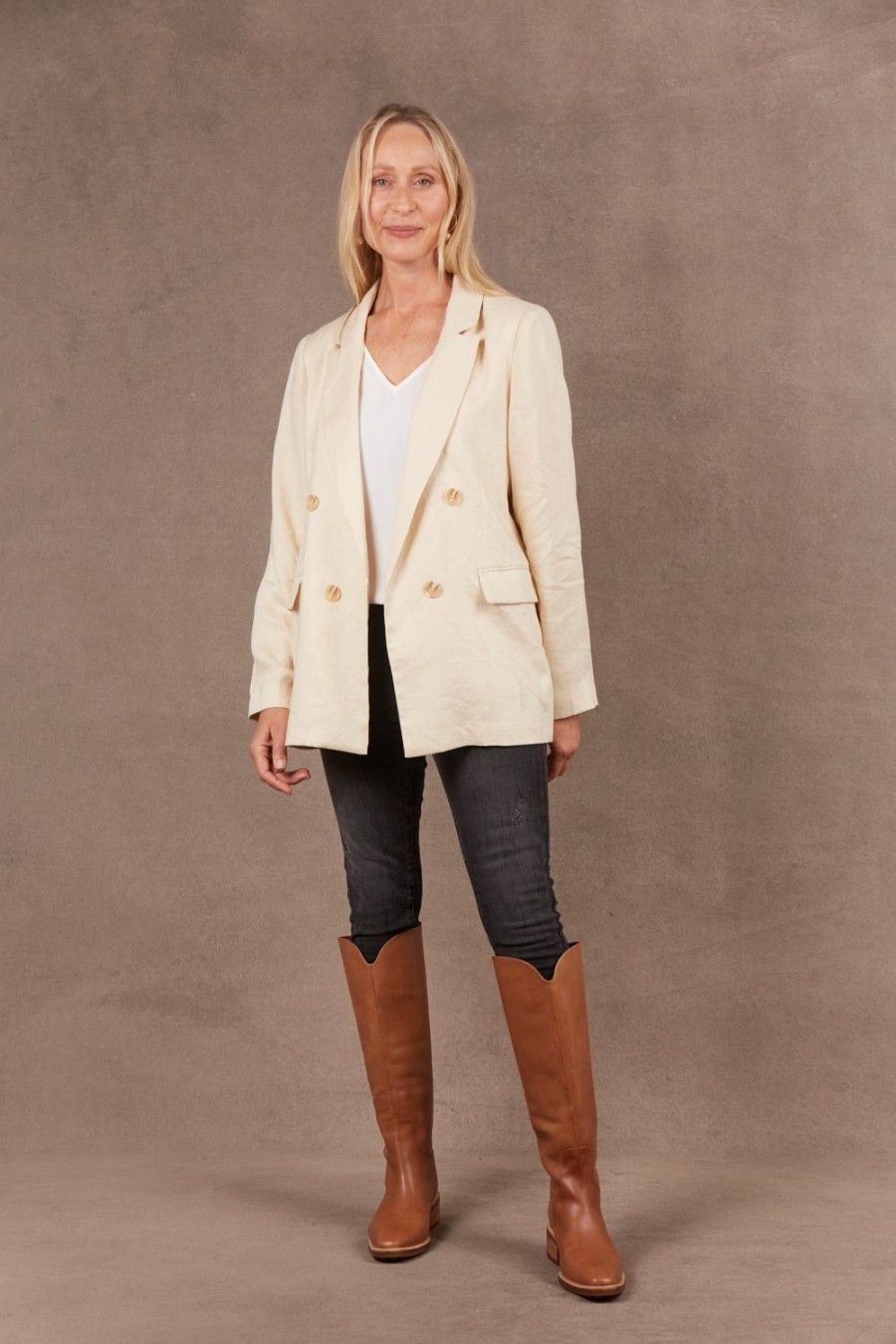 Jackets, Coats & Vests | Eb & Ive Nama Blazer - Vanilla