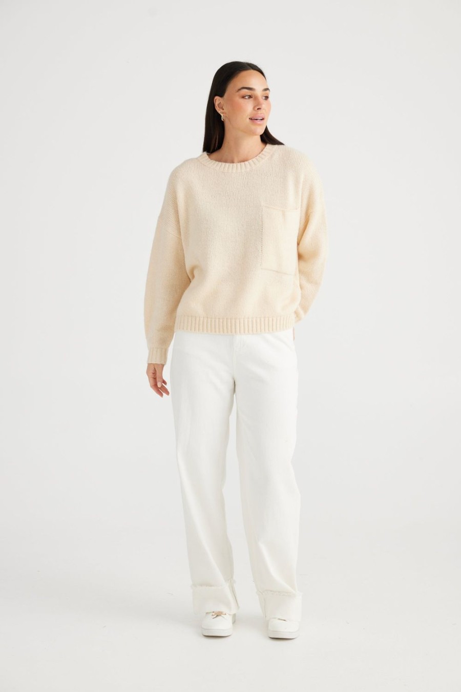 Knitwear & Jumpers | Brave & True Crosley Knit - Vanilla