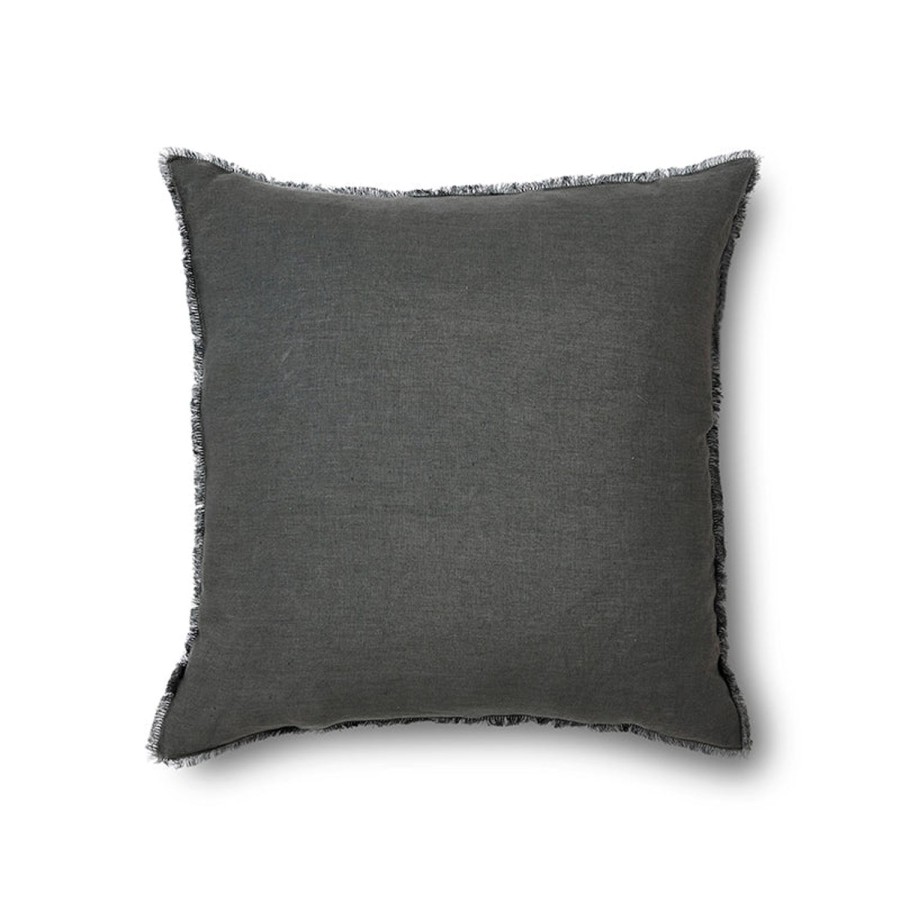 Soft Furnishings | Madras Link Remy Charcoal Linen Cushion 55X55Cm