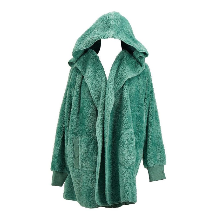 Sleepwear & Robes | Annabel Trends Cosy Luxe Cardi - Dark Sage